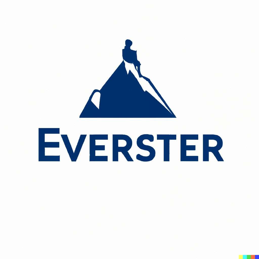 someone gazing at Mount Everest, finance company logo design